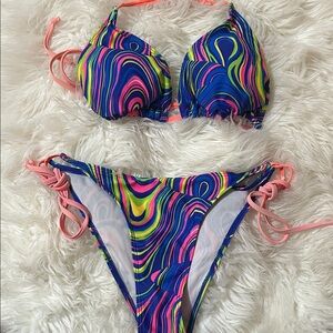 Vibrant Swirl Bikini Set